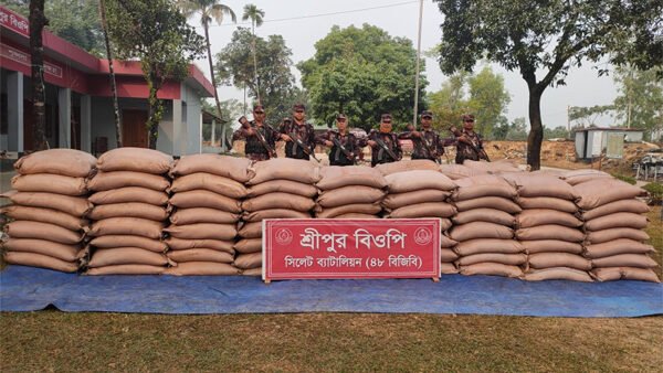 সিলেটে অর্ধ কোটি টাকার চোরাচালানের মালামাল জব্দ