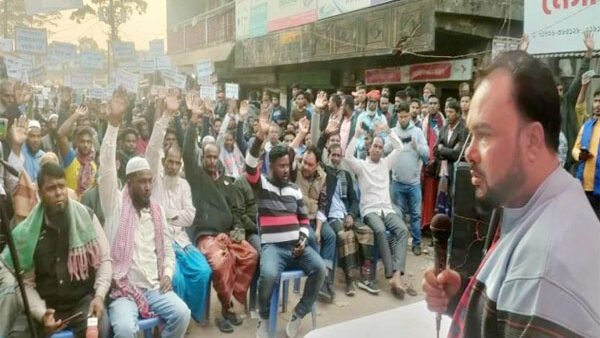 বিছনাকান্দি পাথর কোয়ারি খুলে না দিলে হরতালের হুমকি!